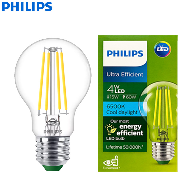 Philips Bulb Led Classic - PHILIPS Ultra Efficiënte LED Filamentlamp Helder
