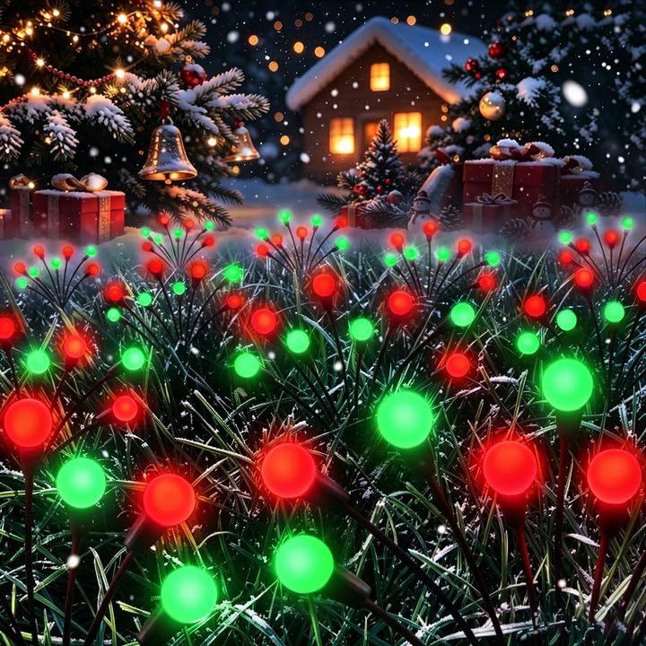 Lighting Christmas Decor - Zelfverlichtende vlieglichtjes op zonne-energie voor kerstversiering
