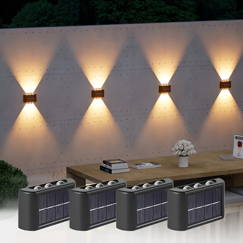 Up Lighting Decor - LED Solarlamp Buiten Waterdicht Solar Wandlamp