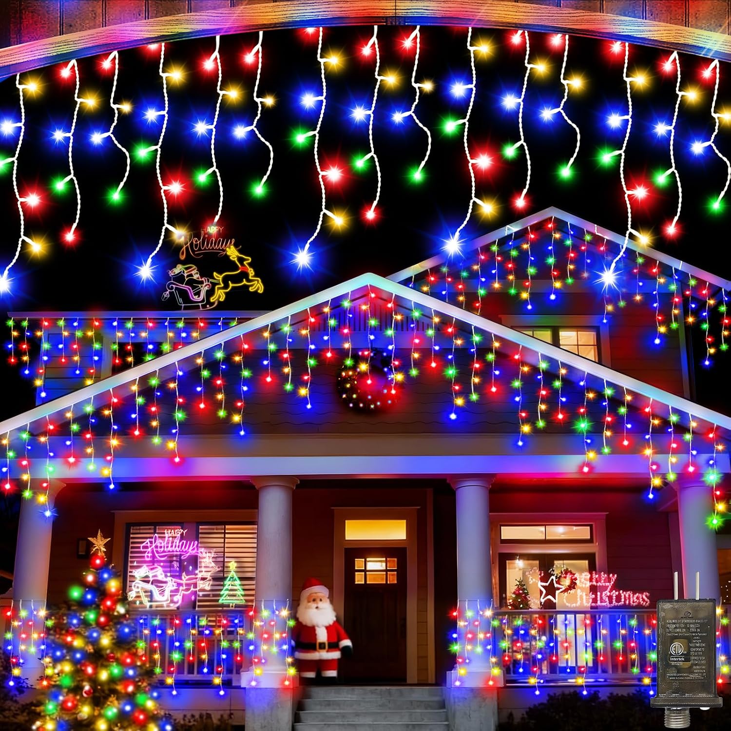 Lighting Christmas Decor - 1280 LED-kerstverlichtingsketting, 131 ft (39,9 meter)