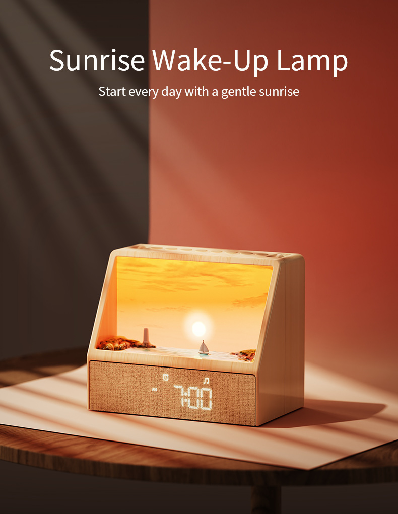 Lighting Decor Bedroom - Sterrenprojector zonsonderganglamp, draagbare nachtkastlamp, sfeerverlichting, origineel