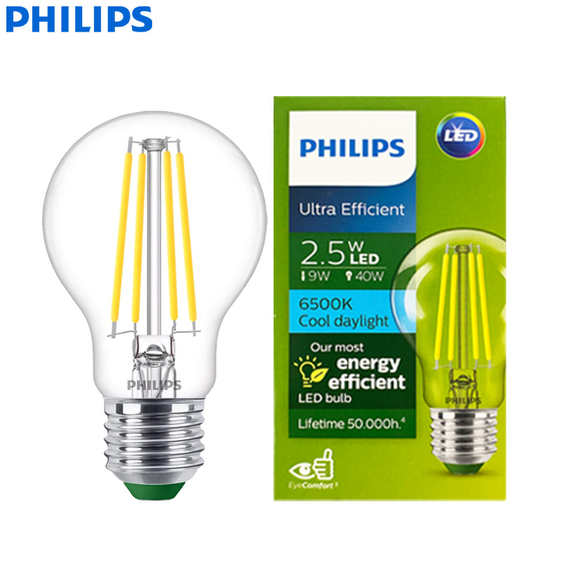 Philips Bulb Led Classic - PHILIPS Ultra Efficiënte LED Filament Lamp