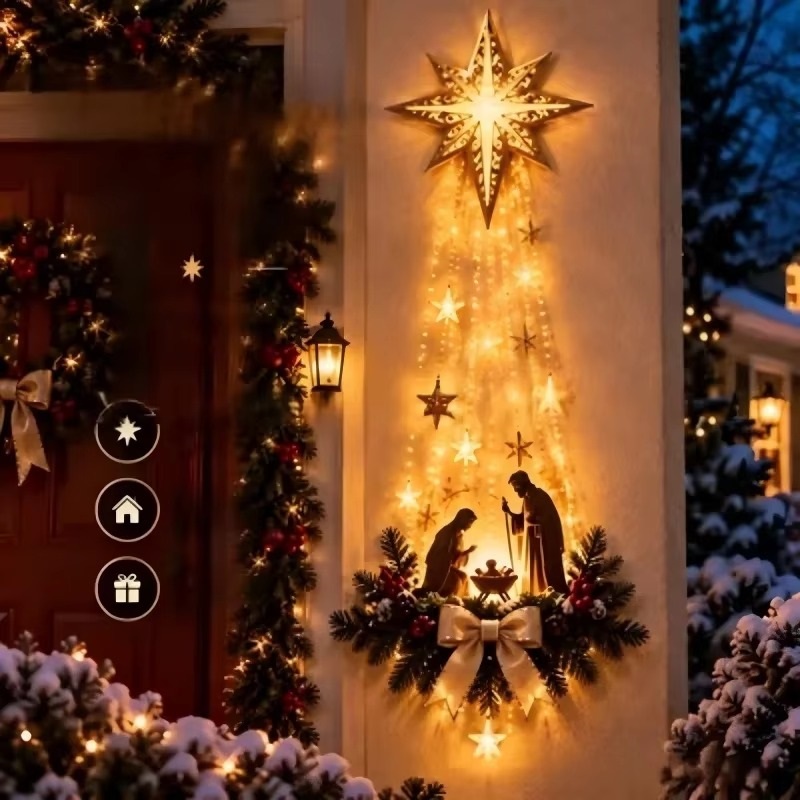 Lighting Decoration Ideas - Kerst Bethlehem Ster van Geloof Verlicht//