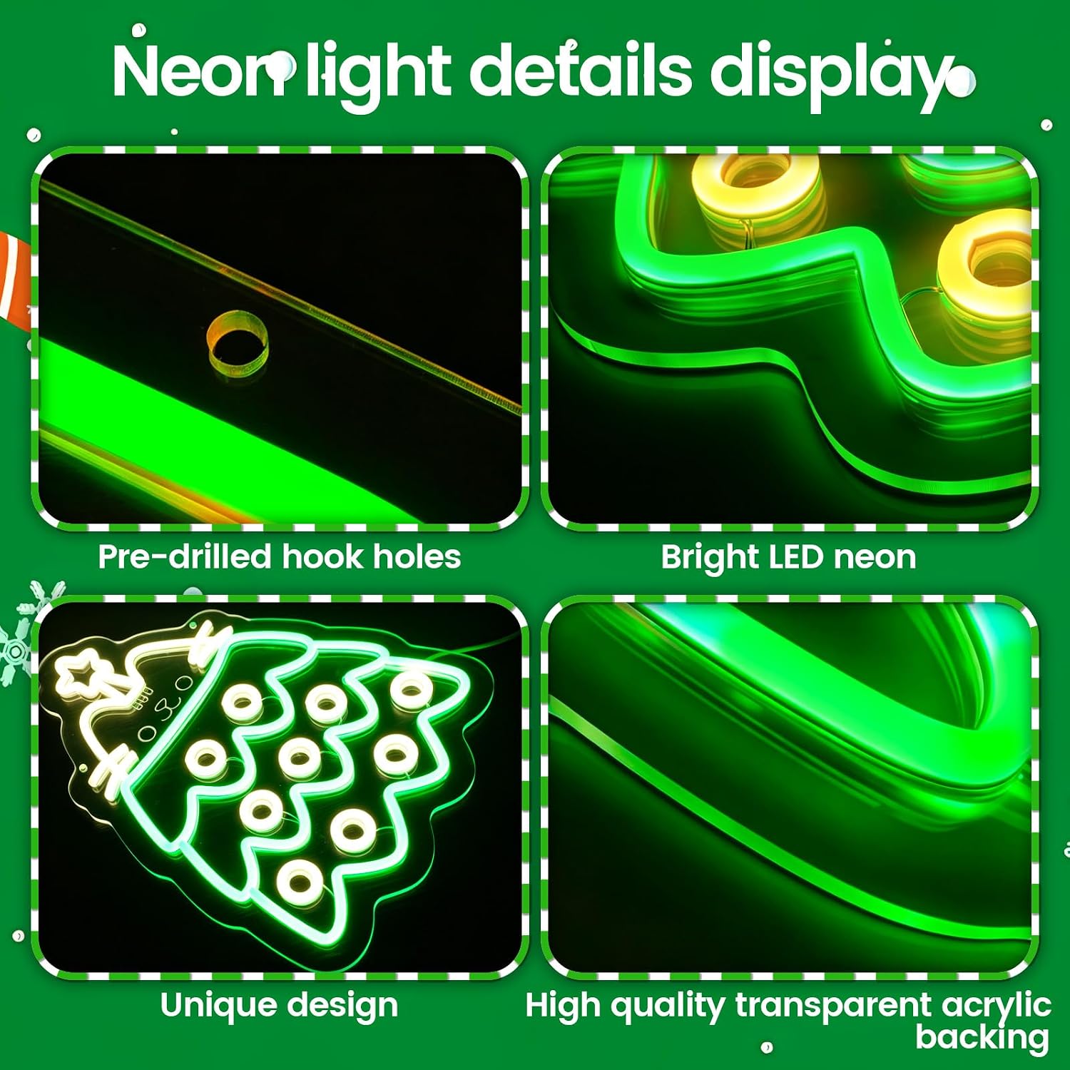 Kerstboom LED Neonbord USB-aan - Lighting Christmas Decor recensie en prijs
