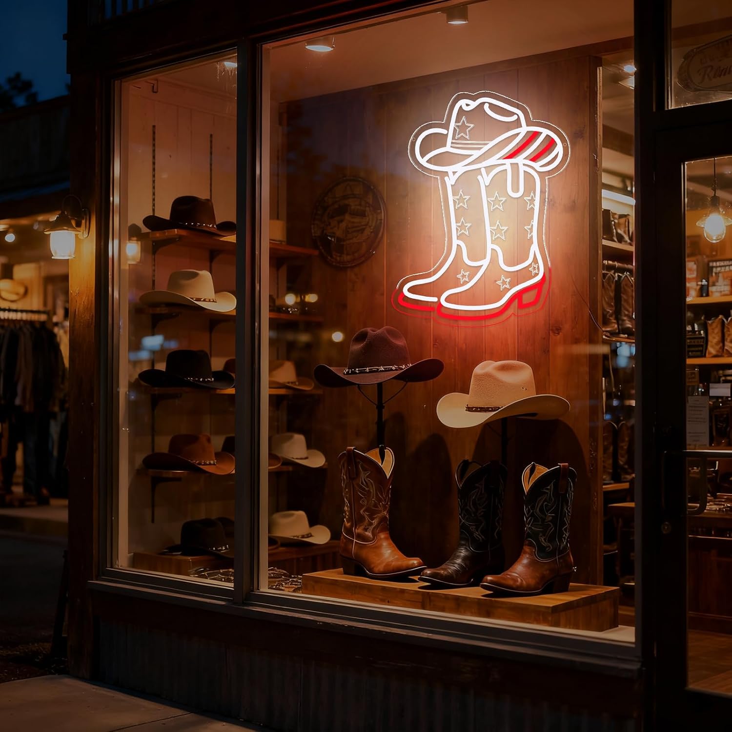 Cowboylaarzen en hoed LED neon - Lighting Decoration Ideas recensie en prijs